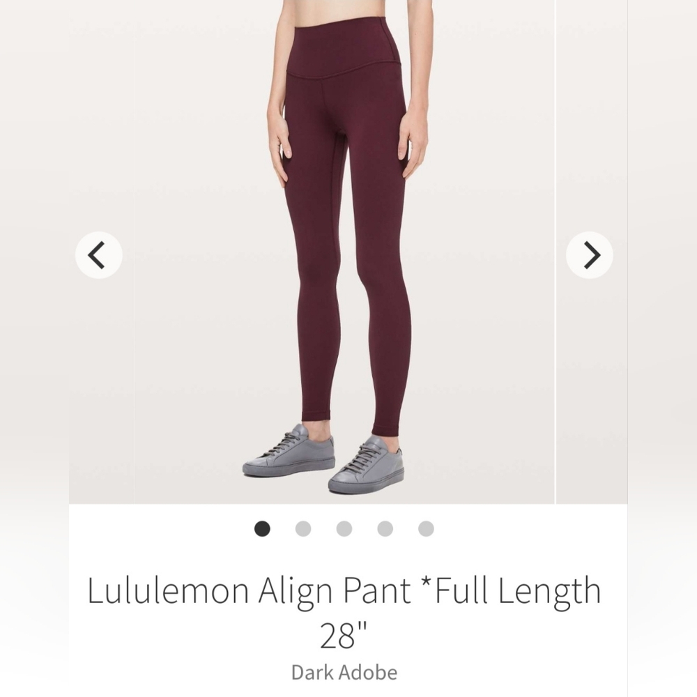 RARE NWT 🍋Lululemon🍋 Align Leggings Dark Adobe Size 2